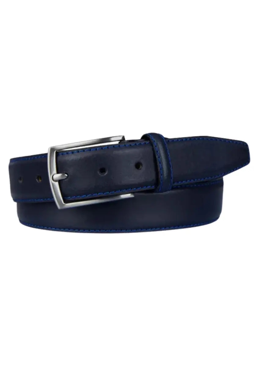 Profuomo | Belt royal stitched navy