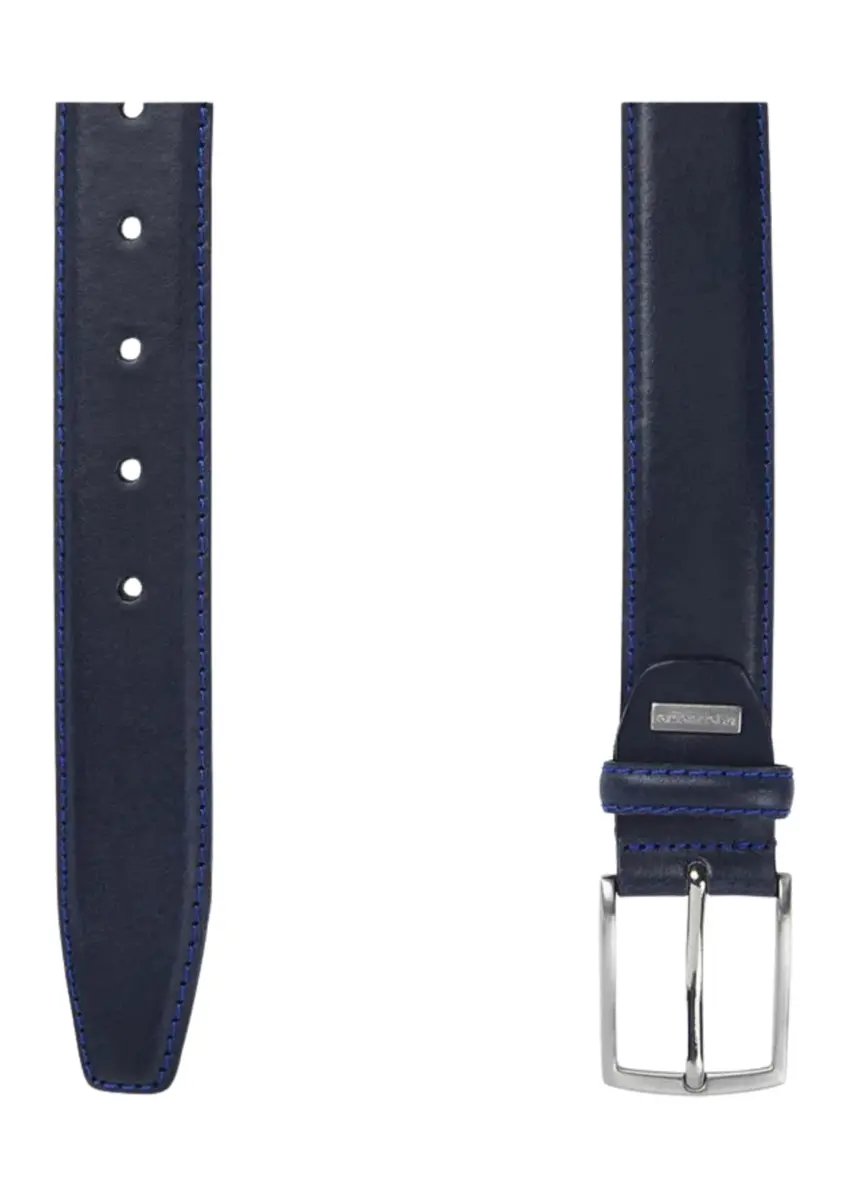 Profuomo | Belt royal stitched navy
