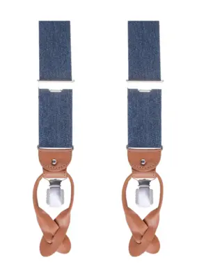 Profuomo | Braces navy melange