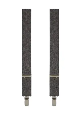Profuomo | Braces solid grey mel