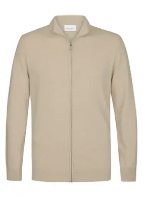 Profuomo | Cardigan full zip beige