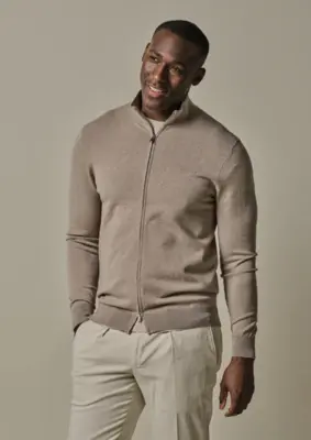 Profuomo | Cardigan full zip beige