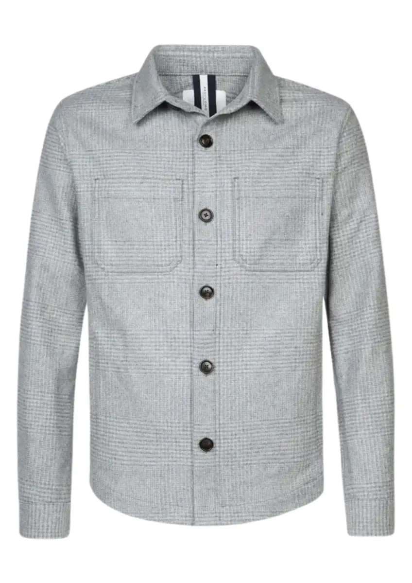 Profuomo | Overshirt check m.grey