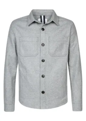 Profuomo | Overshirt check m.grey