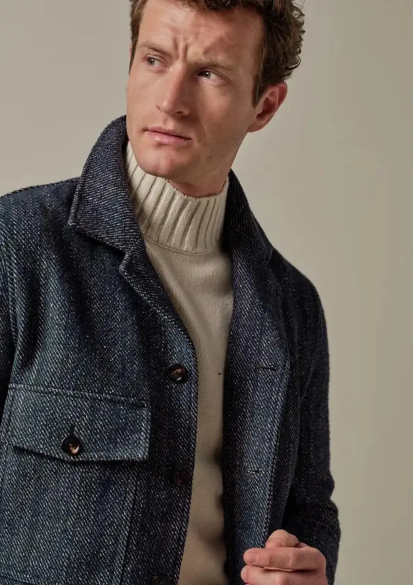 Profuomo | Overshirt twill navy