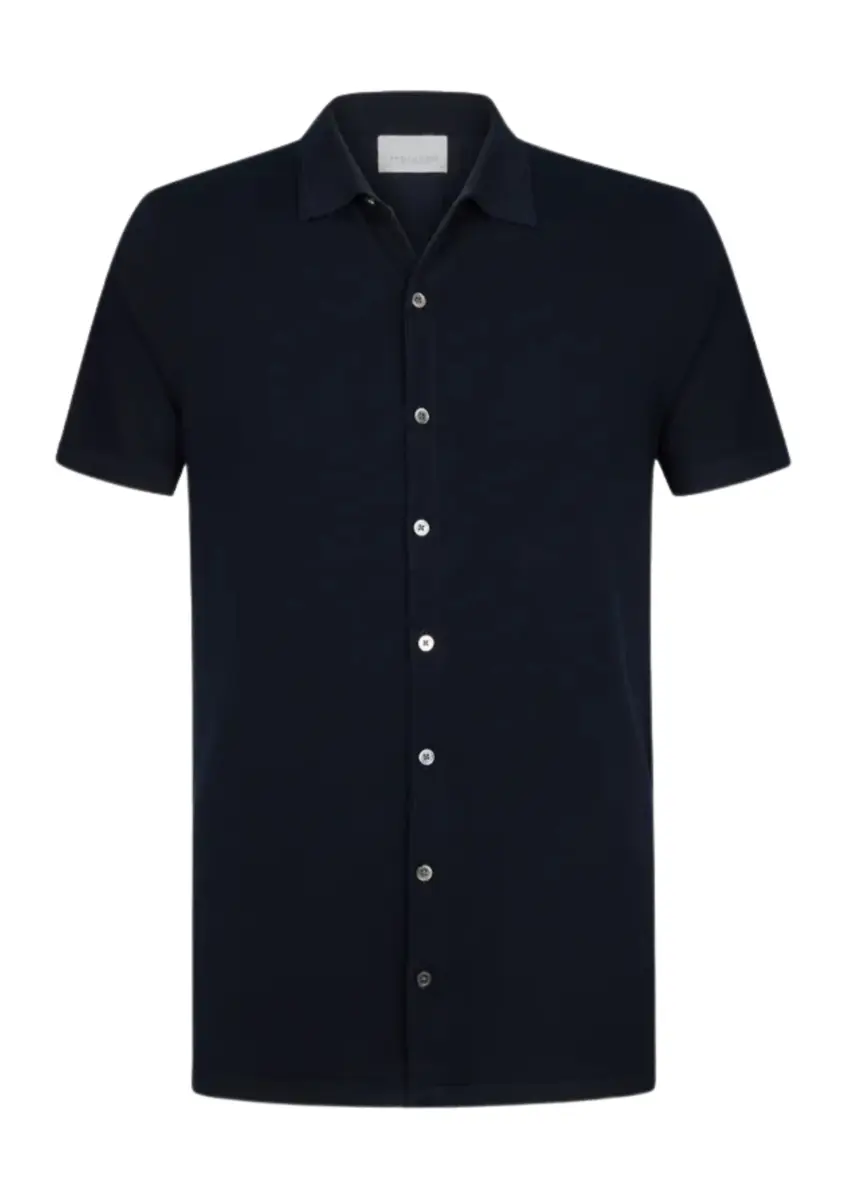 Profuomo | Polo button th ss navy
