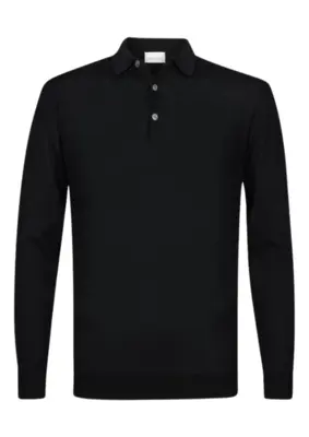 Profuomo | Polo long sleeve black