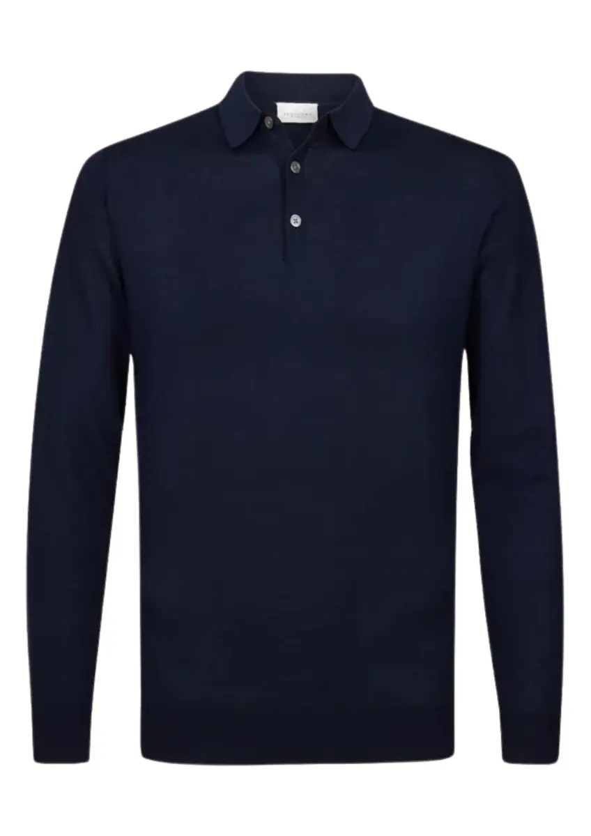 Profuomo | Polo long sleeve navy