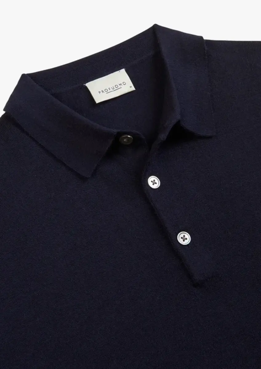 Profuomo | Polo long sleeve navy