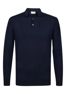 Profuomo | Polo long sleeve navy