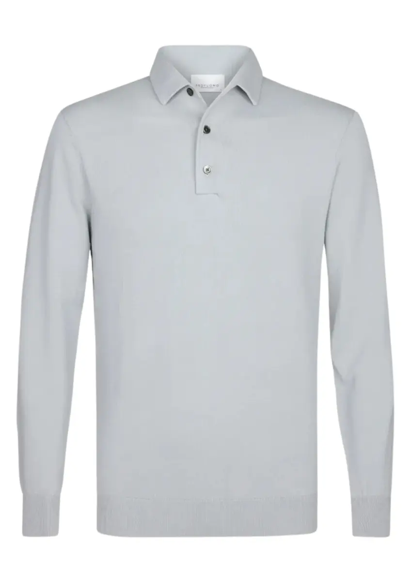 Profuomo | Polo one piece ls mid green