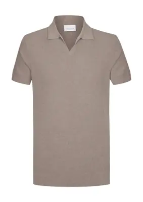 Profuomo | Polo riva coll ss m brown