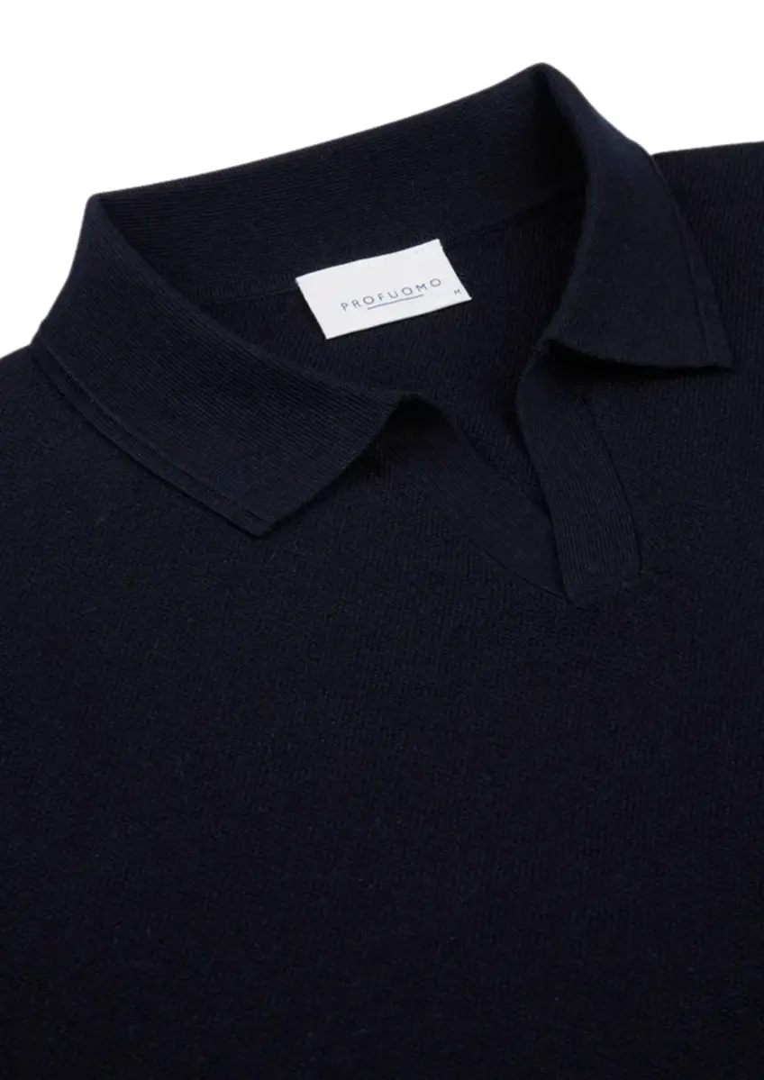 Profuomo | Polo riva coll ss navy