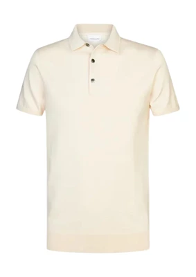Profuomo | Polo short sleeve off white off white