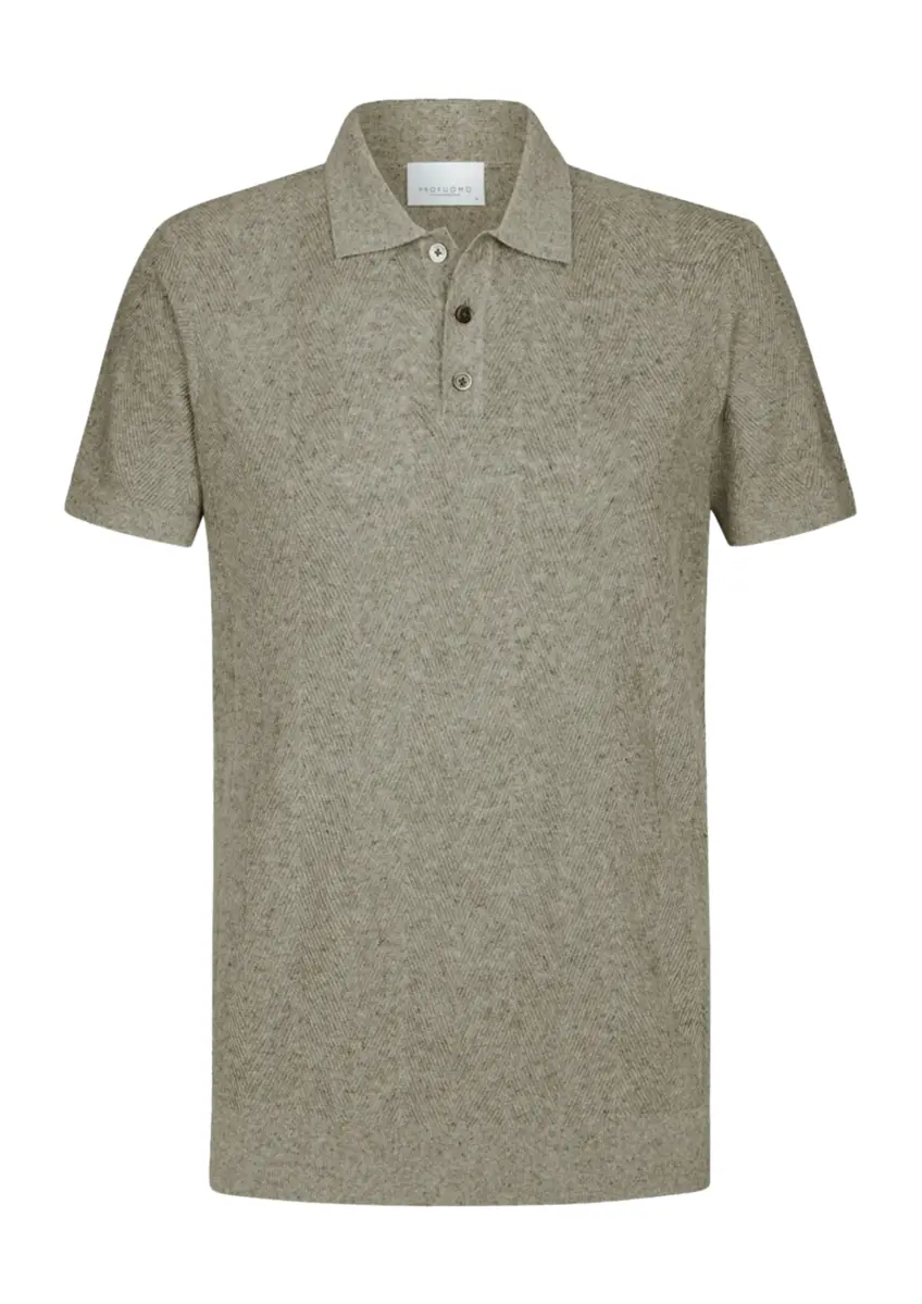 Profuomo | Polo ss dark beige