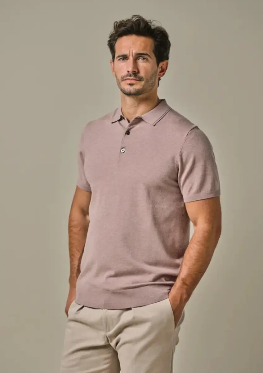 Profuomo | Polo ss dark pink