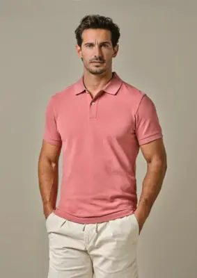 Profuomo | Polo ss dark pink