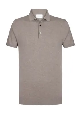 Profuomo | Polo ss mid brown