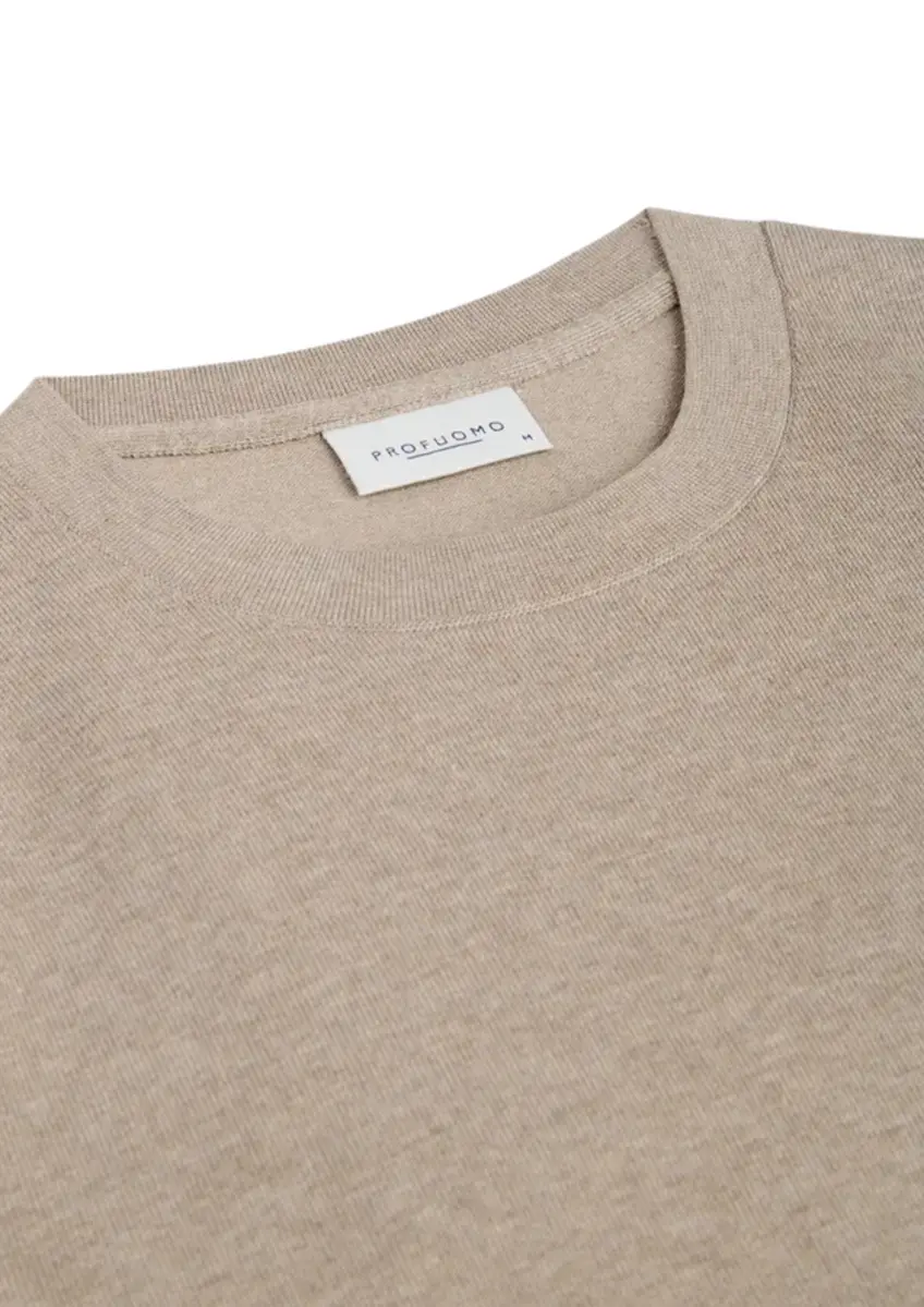 Profuomo | Pullover crew neck beige