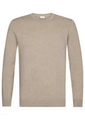 Profuomo | Pullover crew neck beige