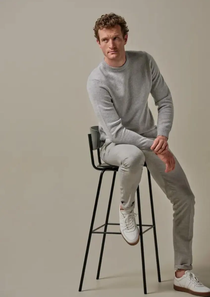 Profuomo | Pullover crew neck blue