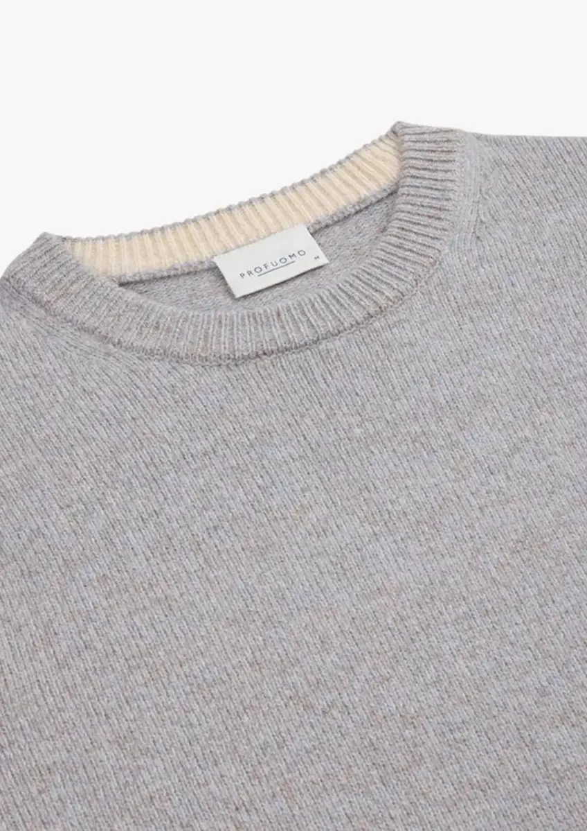 Profuomo | Pullover crew neck blue