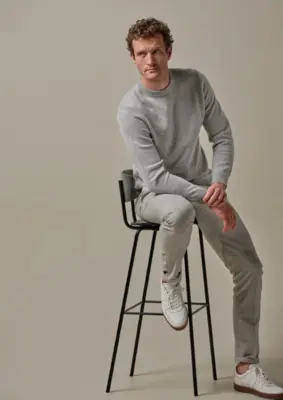 Profuomo | Pullover crew neck blue