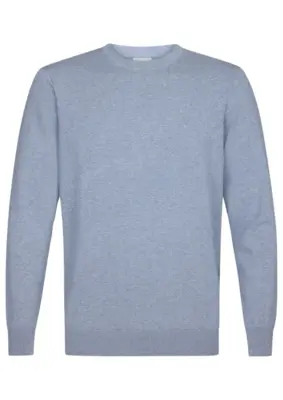 Profuomo | Pullover crew neck ls blue