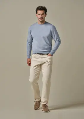 Profuomo | Pullover crew neck ls blue