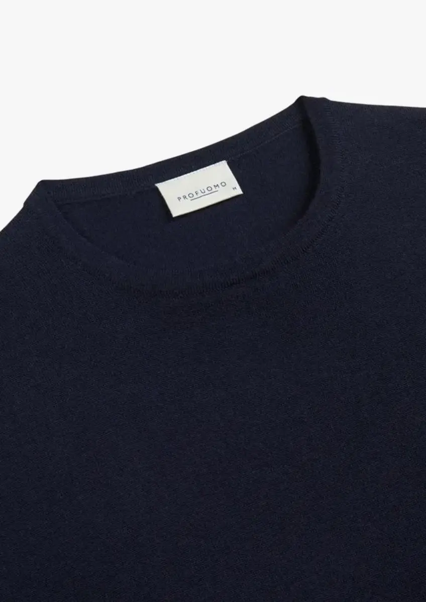 Profuomo | Pullover crew neck navy