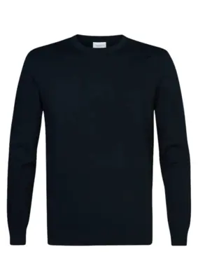 Profuomo | PULLOVER CREW NECK NAVY