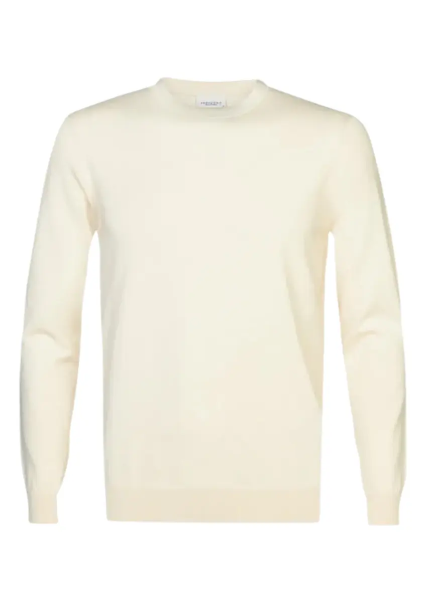Profuomo | Pullover crew neck off white