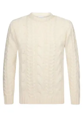 Profuomo | Pullover crew neck off white