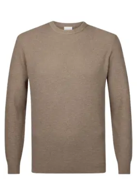 Profuomo | Pullover crew neck taupe