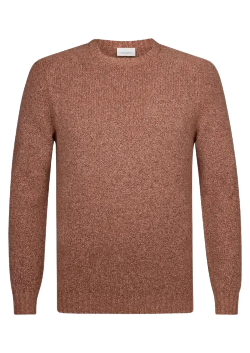 Profuomo | Pullover crew neck tuscan red