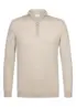 Profuomo | Pullover half zip beige