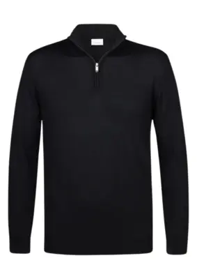 Profuomo | Pullover half zip black