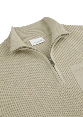 Profuomo | Pullover half zip off white