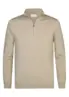 Profuomo | Pullover halfzip beige