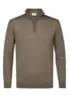 Profuomo | PULLOVER HALFZIP BROWN Brown
