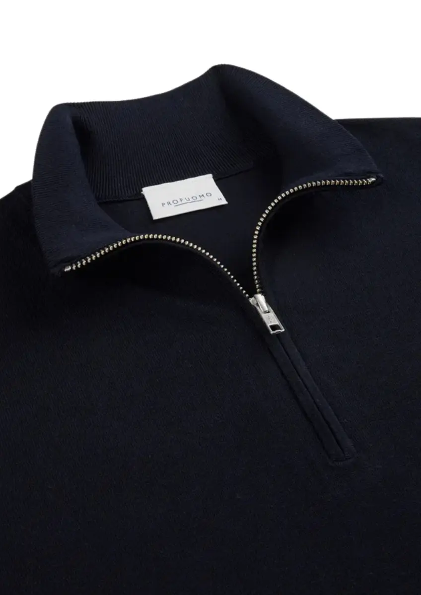Profuomo | Pullover halfzip navy