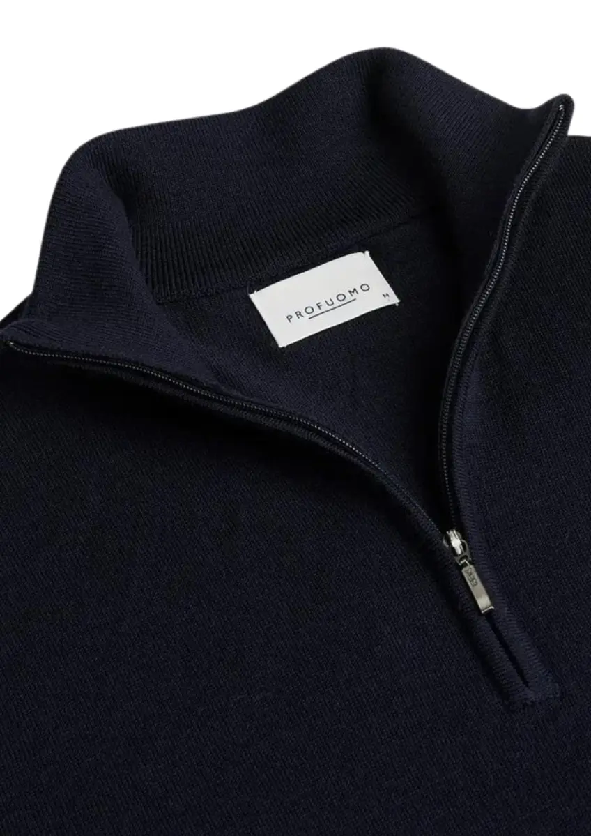 Profuomo | PULLOVER HALFZIP NAVY