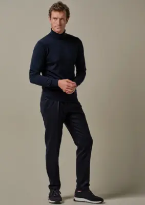 Profuomo | Pullover roll neck navy