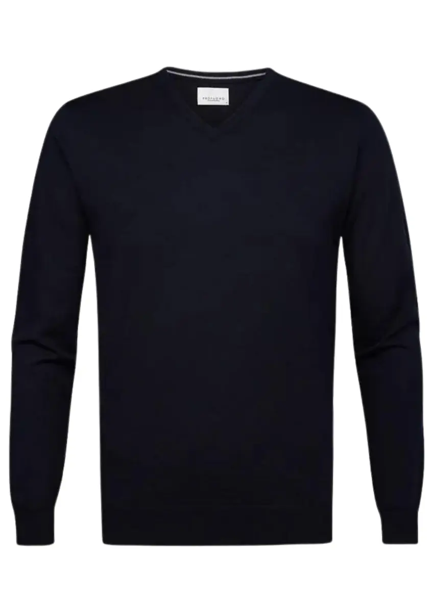 Profuomo | PULLOVER V-NECK NAVY Navy
