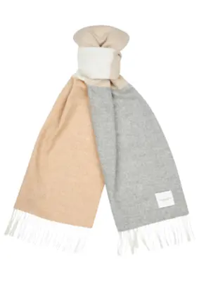Profuomo | Scarf lambswool beige