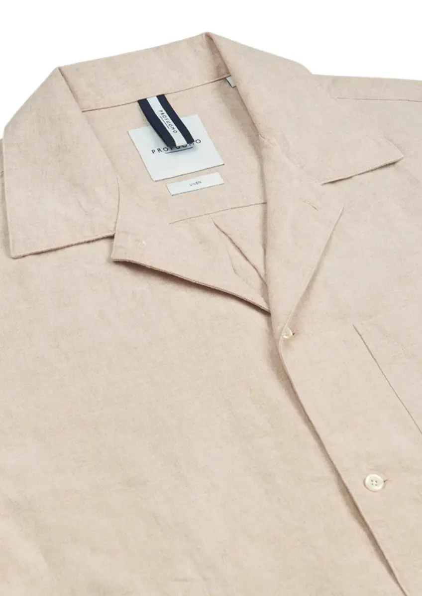 Profuomo | Shirt camp ss beige