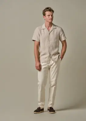 Profuomo | Shirt camp ss beige