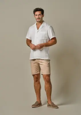 Profuomo | Shirt camp ss white