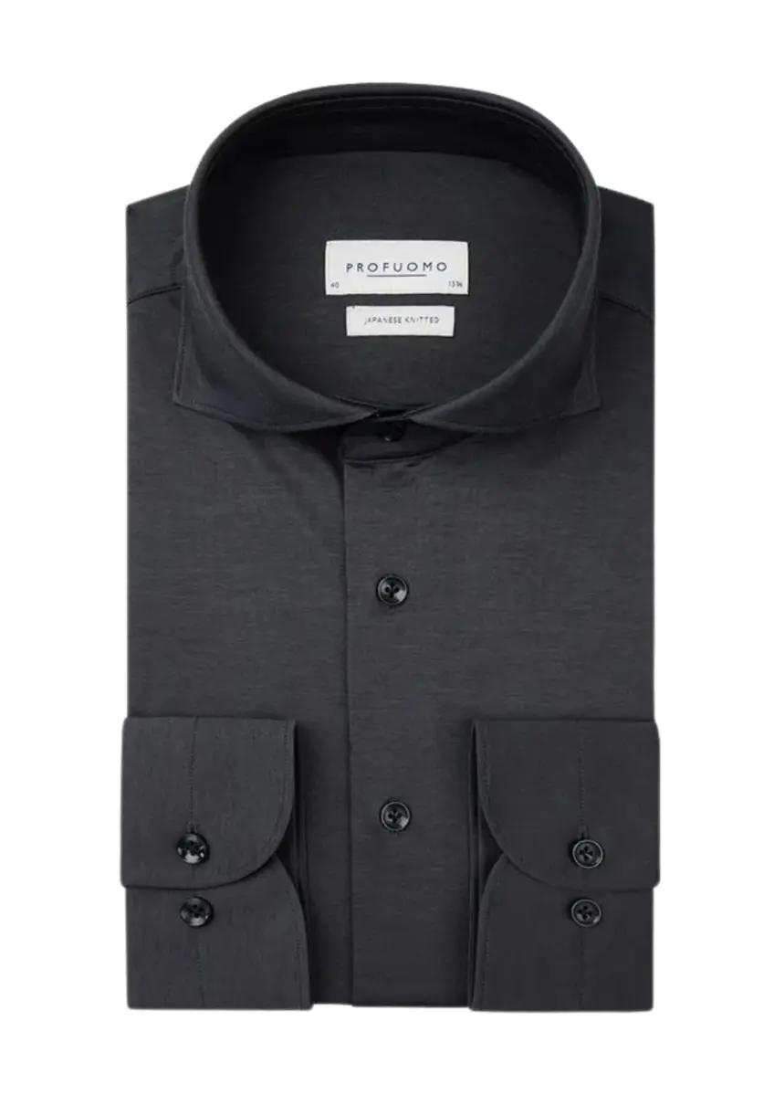 Profuomo | Shirt x-cutaway sc sf anthra