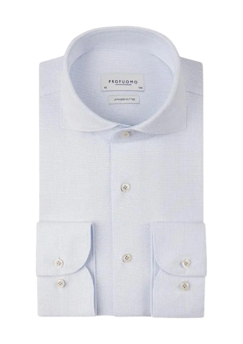 Profuomo | Shirt x-cutaway sc sf blue blue